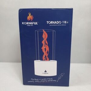 Korniful Mini Tornado Flame Round Metal Tabletop Fire Pit